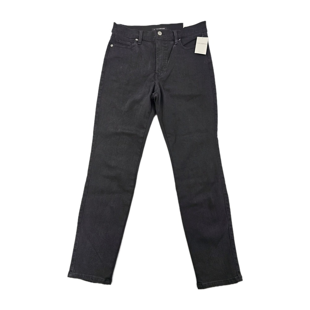 NEW Lucky Brand Women's Uni Fit Jeans Skinny Ankle 4 30x32 Stretch Black Denim